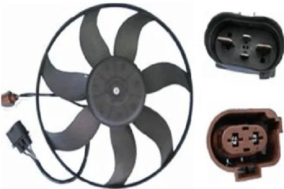 CFF 187 001S – CLEVITE 77 Cooling Fan, OE Replacement 365 Inch Outer Length 7 Blade 15 Amp Without Shroud